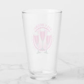 Mimosa Pink Champagne Brille Glas (Rückseite)