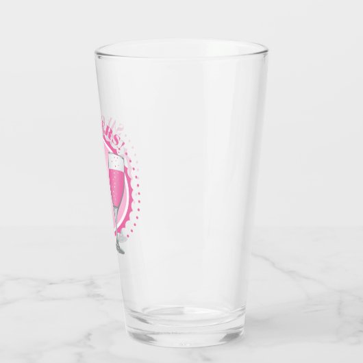 Mimosa Pink Champagne Brille Glas (Links)