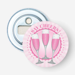 Mimosa Pink Champagner Brille Flaschenöffner