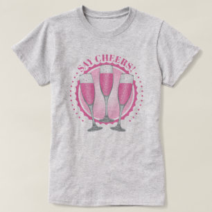 Mimosa Pink Champagner Gläser T-Shirt