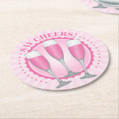 Mimosa Pink Champagner Untersetzer (Angewinkelt)