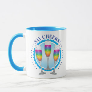 Mimosa Rainbow Champagne Tasse