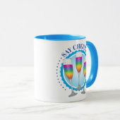 Mimosa Rainbow Champagne Tasse (VorderseiteRechts)