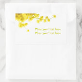 Mimosa Rechteckiger Aufkleber (Tasche)