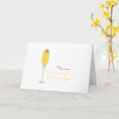 Mimosa Recipe Karte (Gelbe Blume)