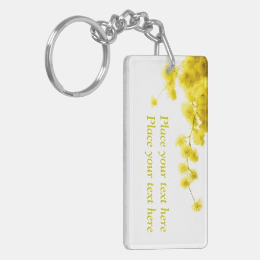 Mimosa Schlüsselanhänger (Vorderseite links)