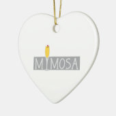 Mimosa Sign Keramikornament (Links)