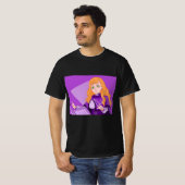 Mimosa-Vermilion - Schwarze Klee T-Shirt (Vorne ganz)