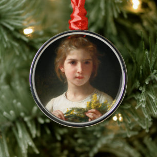 Mimosa von William Bouguereau Ornament Aus Metall