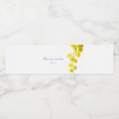 Mimosa Wasserflaschenetikett (Einzelnes Label)