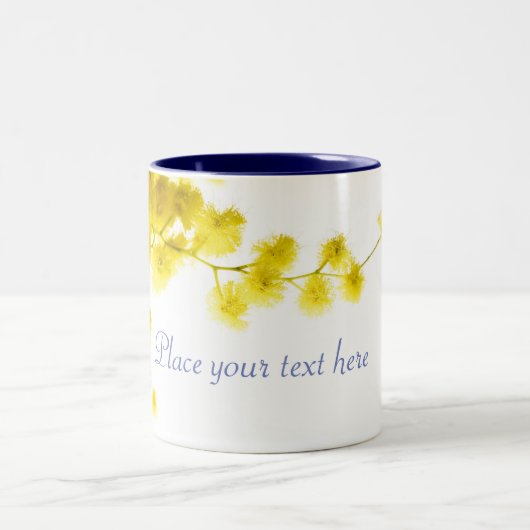 Mimosa Zweifarbige Tasse (Mittel)