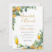 Mimosas-Brautparty Einladung (Vorderseite)