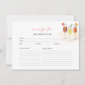 Mimosas Cocktails Brautparty Rezept Karten (Vorderseite)