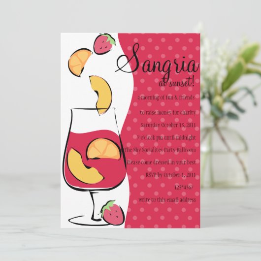 Mimosas Einladung (Stehend Vorderseite)