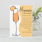 Mimosas Einladung (Stehend Vorderseite)