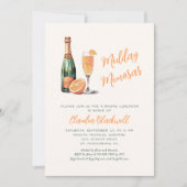 Mimosas Luncheon Brautparty Einladung (Vorderseite)