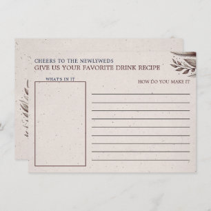 Mimosas & Matrimona Brautparty Drink Rezept Begleitkarte