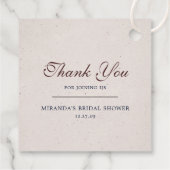 Mimosas & Matrimony Geschenkanhänger (Rückseite)