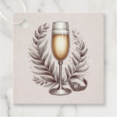 Mimosas & Matrimony Geschenkanhänger (Vorderseite)