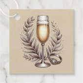 Mimosas & Matrimony Geschenkanhänger (Vorderseite)