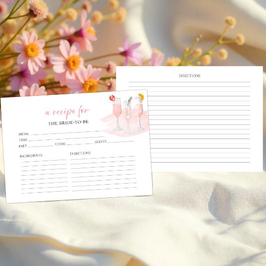Mimosas Pink Cocktails Brautparty Rezept Karten