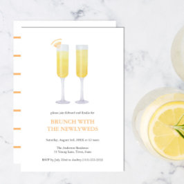 Mimosas Rise und Shine Brunch mit frisch gezapften Einladung