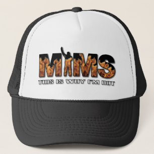 MIMS Hut - deshalb bin ich heißes Logo - Weiß Truckerkappe