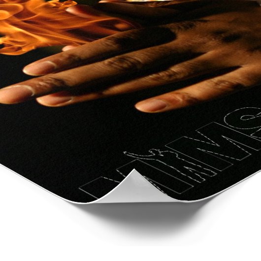 MIMS Poster Print - Flaming Hands (Ecke)