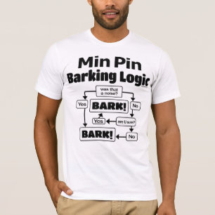 Min Button Barking Logic T-Shirt