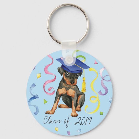 Min Button Graduate Schlüsselanhänger (Vorderseite)