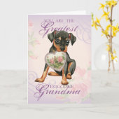 Min Button Herz Mama Karte (Gelbe Blume)