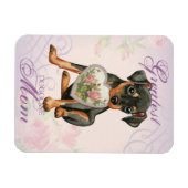 Min Button Herz Mama Magnet (Horizontal)
