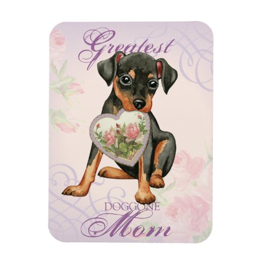 Min Button Herz Mama Magnet (Vertikal)