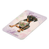 Min Button Herz Mama Magnet (Linke Seite)