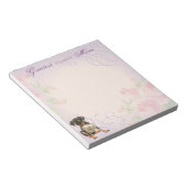 Min Button Herz Mama Notizblock (angewinkelt)