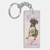 Min Button Herz Mama Schlüsselanhänger (Vorderseite links)