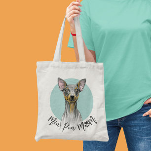 Min Button Hund Mama Miniatur Pinscher Niedlicher  Tragetasche