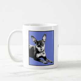 Min Button Liebe Tasse - Blau