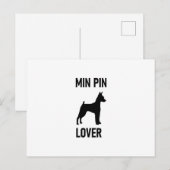 Min. Button Liebhaber 2 Postkarte (Vorne/Hinten)