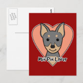 Min Button Lover Postkarte (Vorne/Hinten)