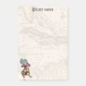 Min Button Pirate Post-it Klebezettel (Vorderseite)