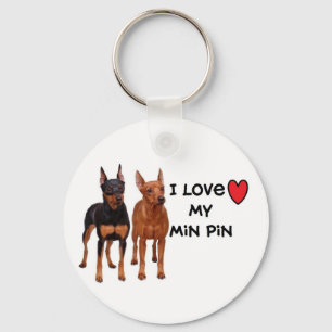 Min Button Schlüsselanhänger