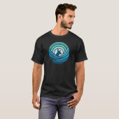 Min Button Silhouette T-Shirt - Blue Wrap Rainbow (Vorne ganz)