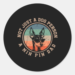 Min Button Vater Funny Bernard Dog Vater Väter Tag Runder Aufkleber