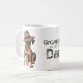 Min Button Vater Kaffeetasse (Vorderseite Links)