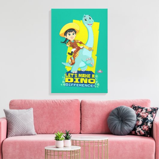 Min & Closing | Einen Unterschied machen Leinwanddruck (Insitu (Wohnzimmer))