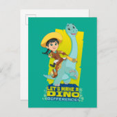 Min & Closing | Einen Unterschied machen Postkarte (Vorne/Hinten)