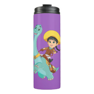 Min & Closing   Happy Cowgirl & Brontosaurus Ride Thermosbecher