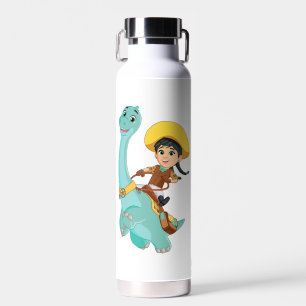 Min & Closing   Happy Cowgirl & Brontosaurus Ride Trinkflasche