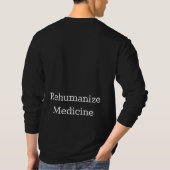 Min Jie School Logo+Rehumanize Medicine lang T-Shirt (Rückseite)